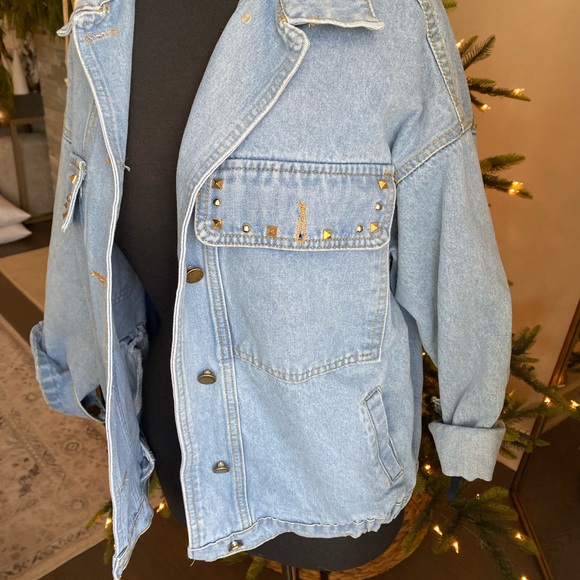 YIDULA - detailed stitching fringe jean jacket - Picture 8 of 9